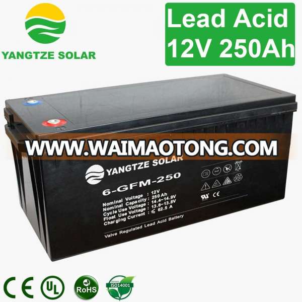 12V 250ah Lead Acid UPS Inverter Rechargeable Battery