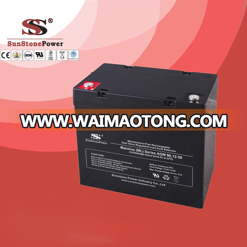 Energy Storage Battery Ml12-50 (12V50ah) Battery UPS Battery Back up Battery